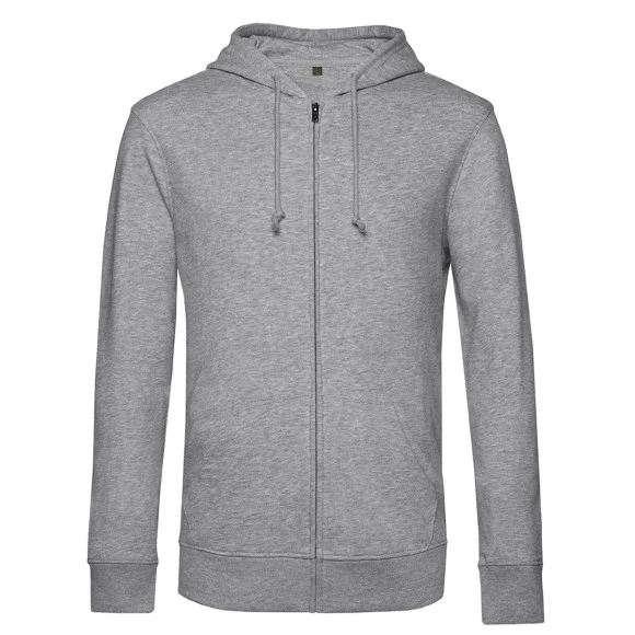 Sweatjacke Herren (heather-grey) – (selbst gestalten)