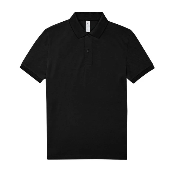 Herren Poloshirt (black) – (selbst gestalten)