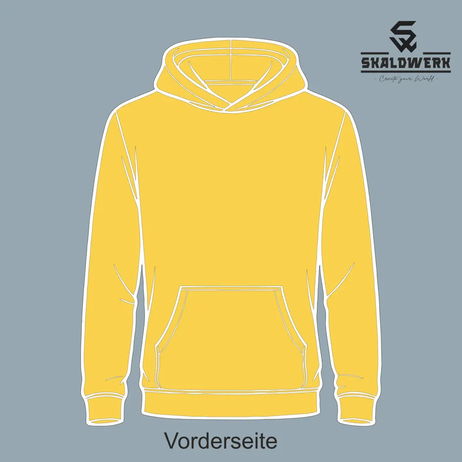 Kids Hoodie (gelb) – (selbst gestalten)