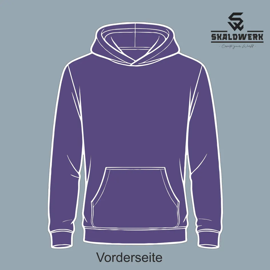 Kids Hoodie (lila) – (selbst gestalten)