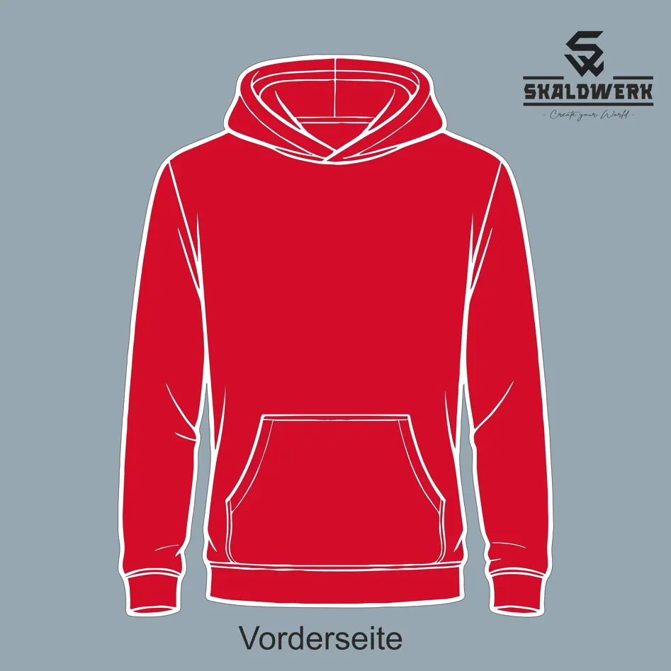 Kids Hoodie (rot) – (selbst gestalten)