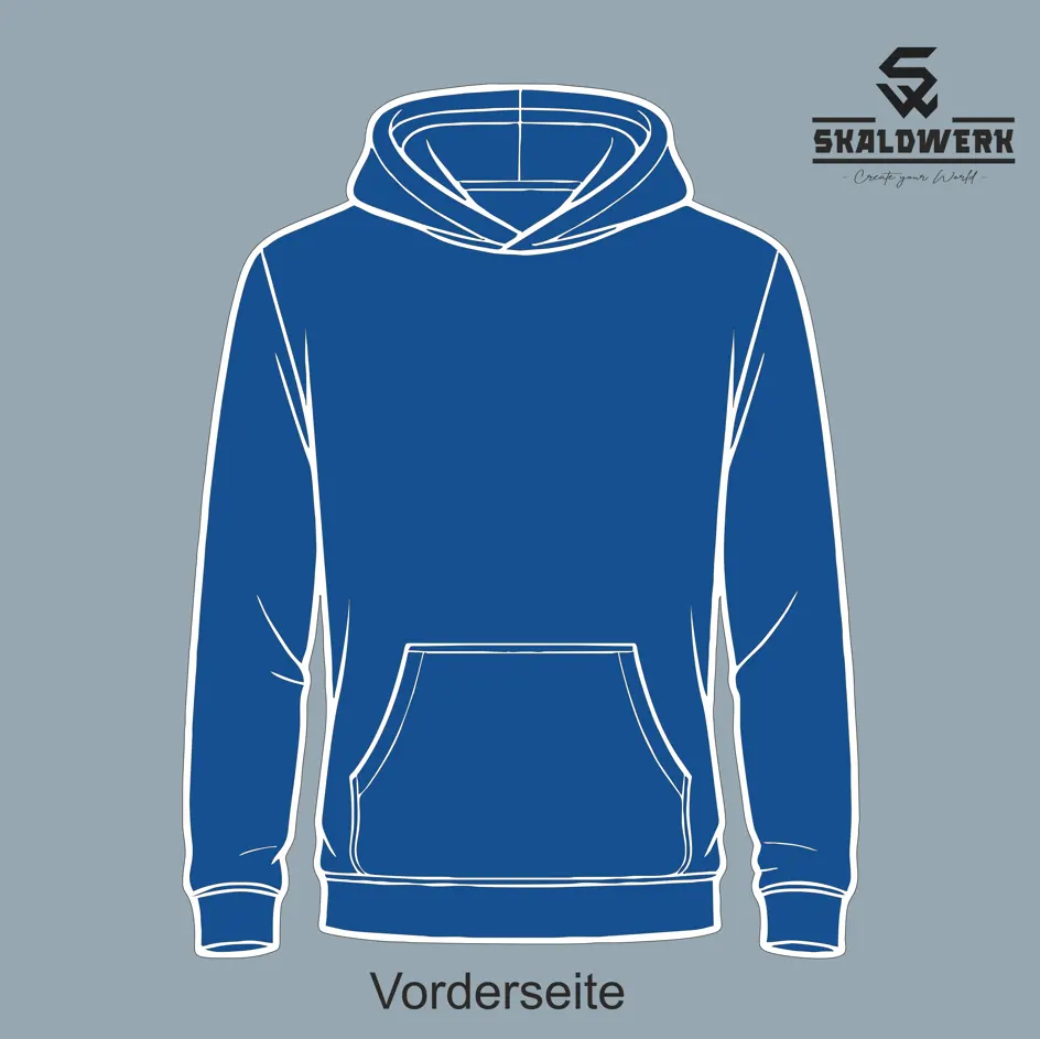 Kids Hoodie (blau) – (selbst gestalten)