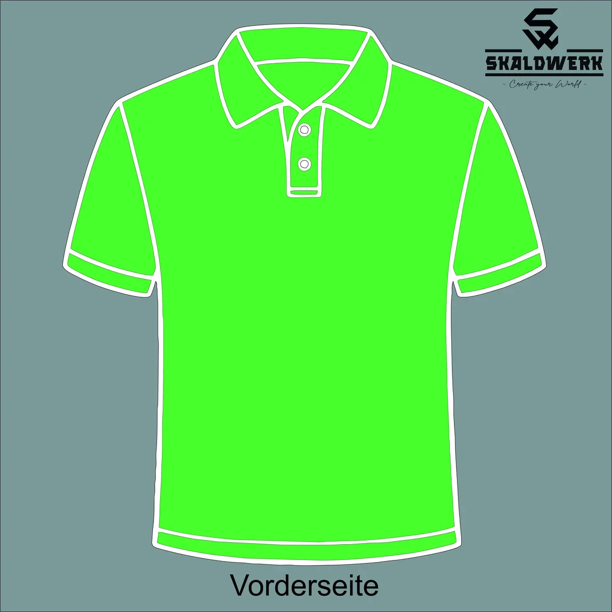 Poloshirt Kids (apple-green) – (selbst gestalten)