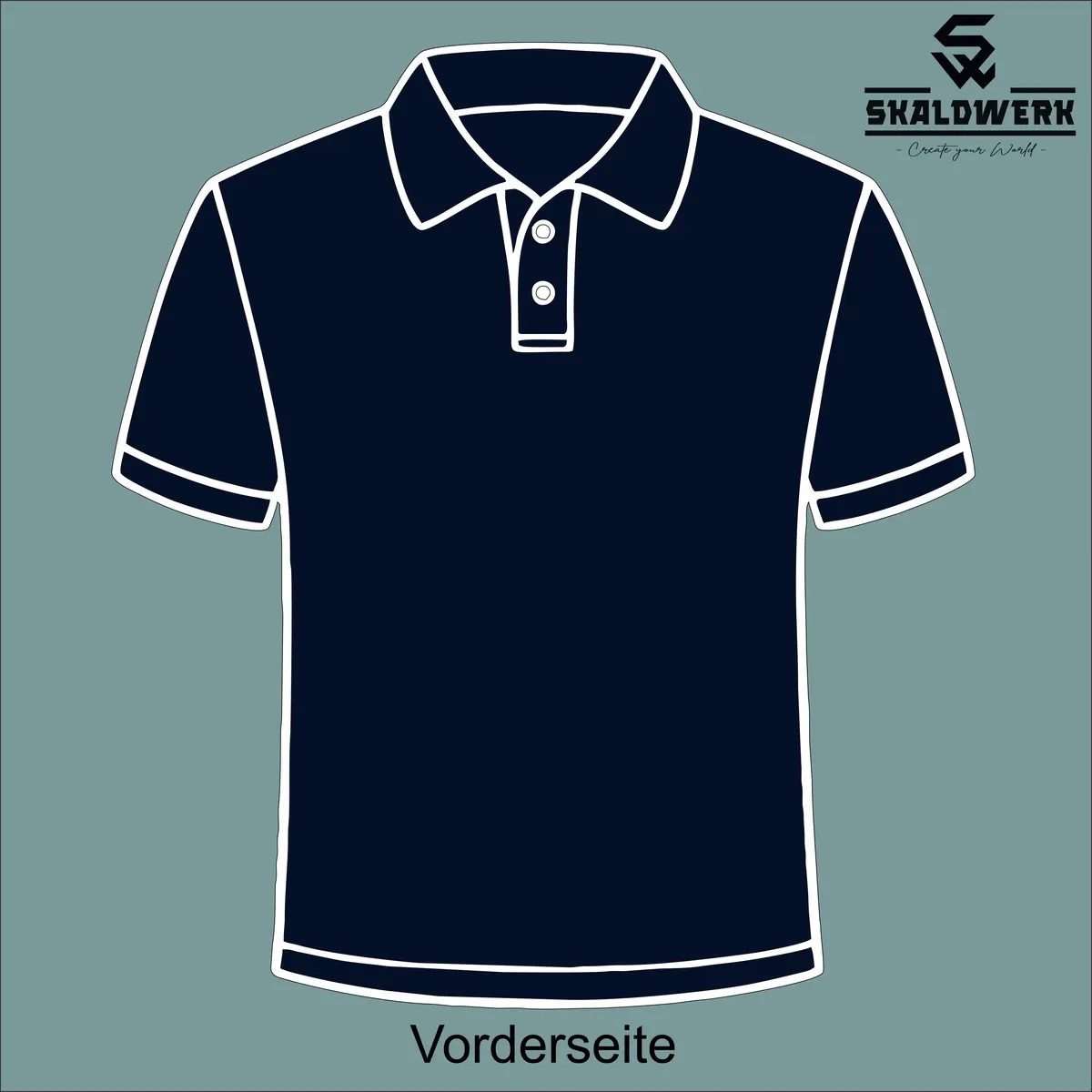 Poloshirt Kids (navy) – (selbst gestalten)