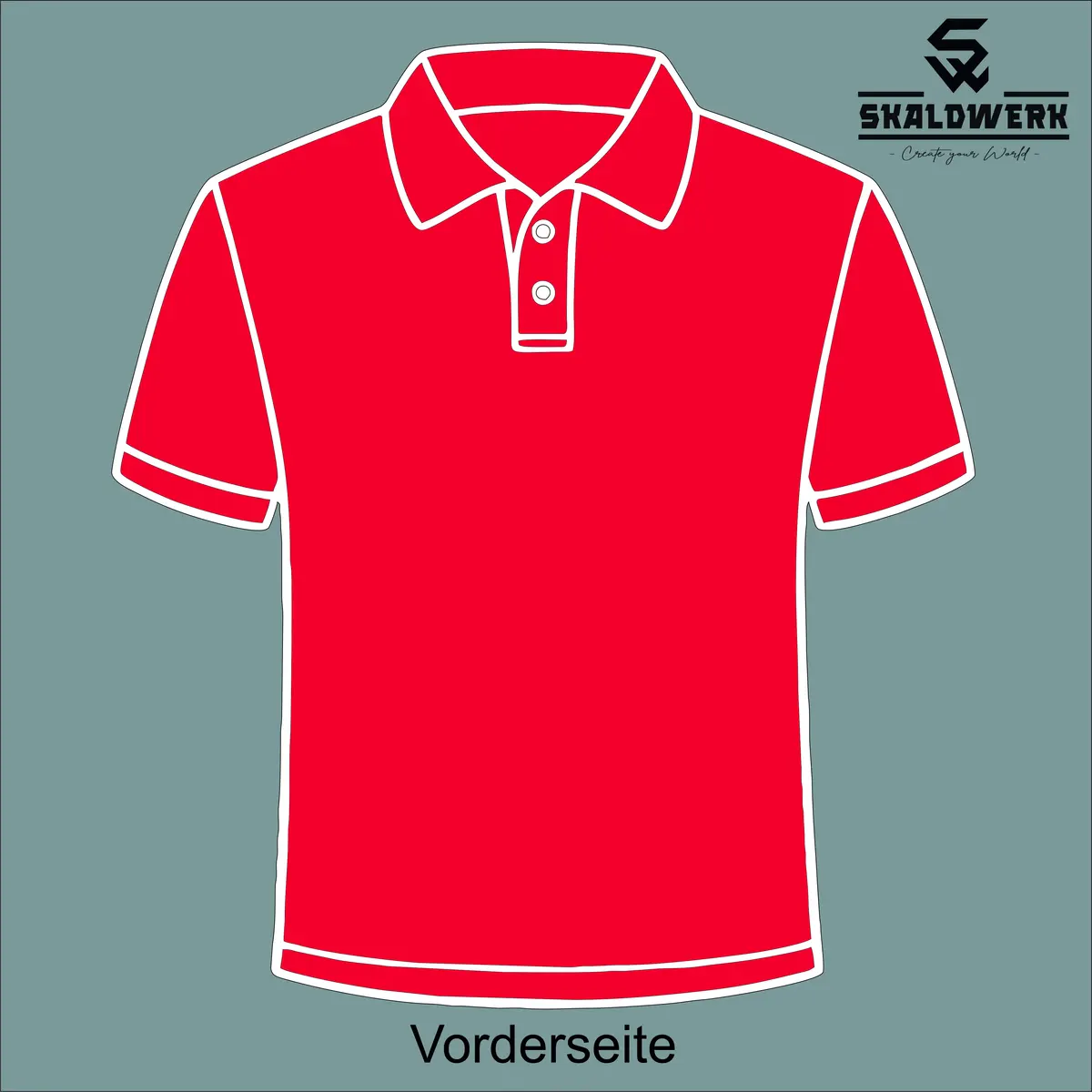 Poloshirt Kids (red) – (selbst gestalten)