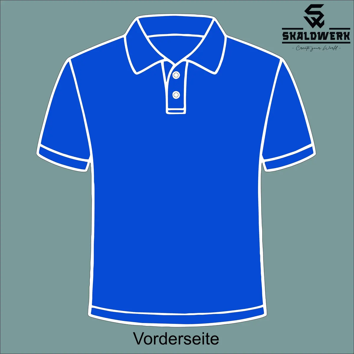 Poloshirt Kids (royal-blue) – (selbst gestalten)
