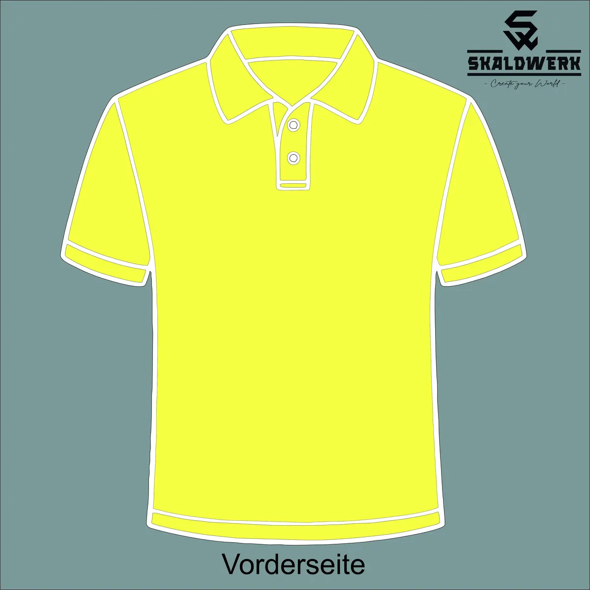 Poloshirt Kids (solar-yellow) – (selbst gestalten)