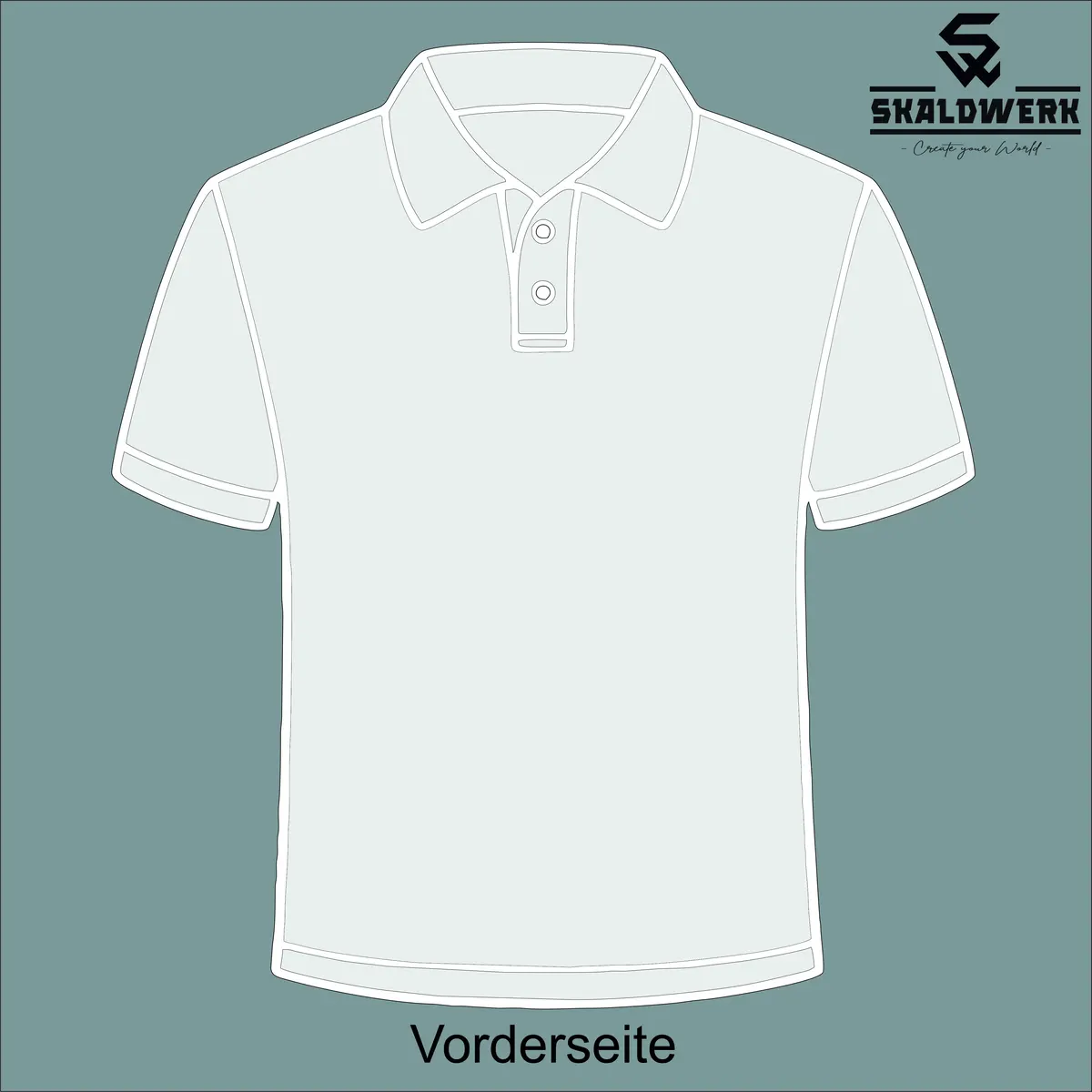 Poloshirt Kids (white) – (selbst gestalten)