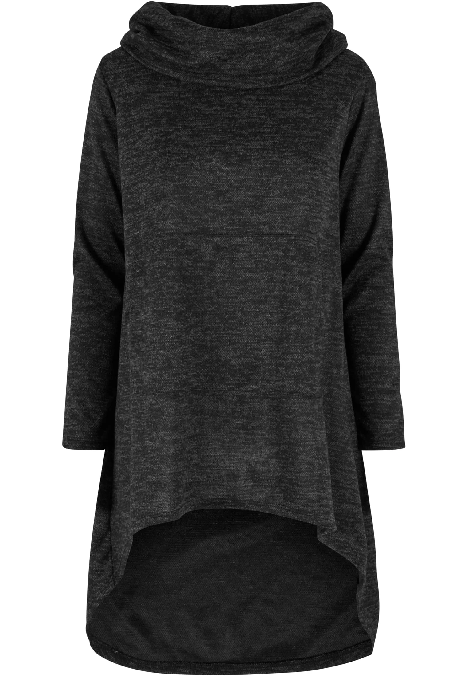 skwm-tb-1855CL5_P1-00432 Damen Kleid Turtle-Neck Hoodie Kleid Kapuze