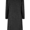skwm-tb-1855CL5_P2-00432 Damen Kleid Turtle-Neck Hoodie Kleid Kapuze