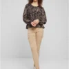 skwm-tb-5202CL5_Mw12-00007 Damen Chiffon Bluse mit All Over Ornament Print