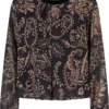 skwm-tb-5202CL5_P1-00007 Damen Chiffon Bluse mit All Over Ornament Print