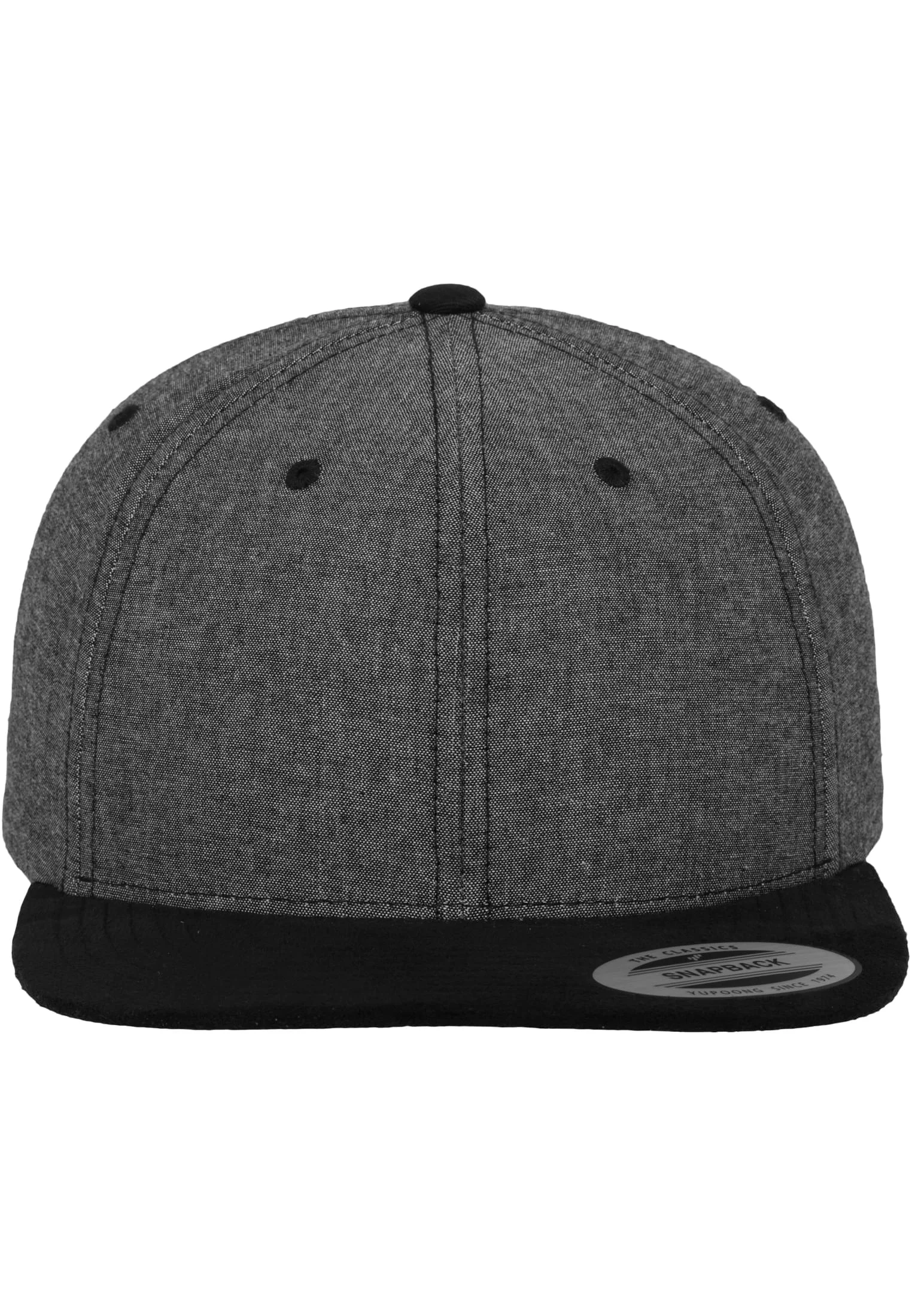 skwm-tb-6089CH_P1-00017_e08411b1-8829-4efe-afa3-8e69a2ba0cbc Chambray-Suede Snapback