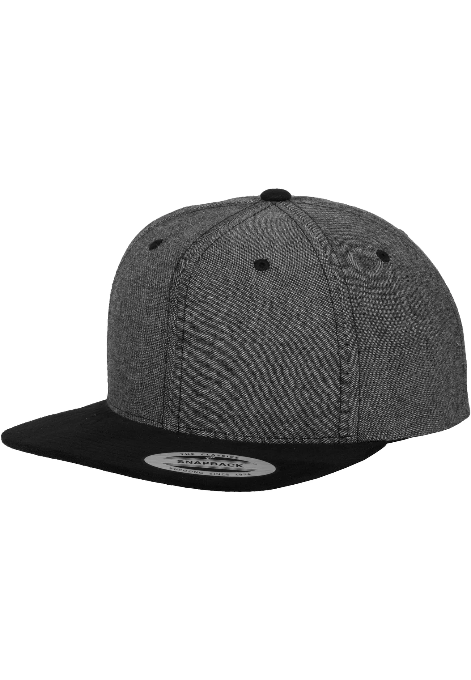 skwm-tb-6089CH_P3-00017 Chambray-Suede Snapback
