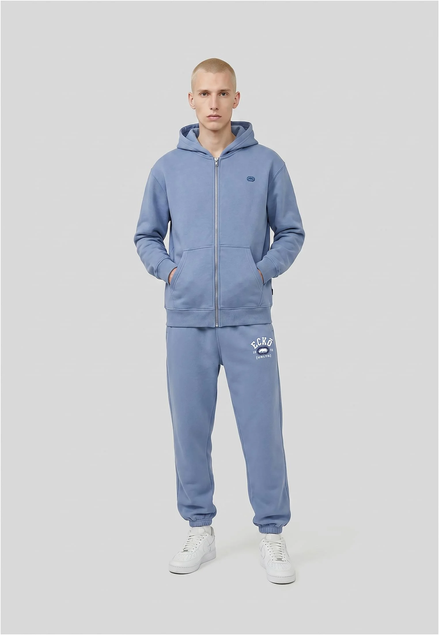 Fluffy Logo Zip Hoody