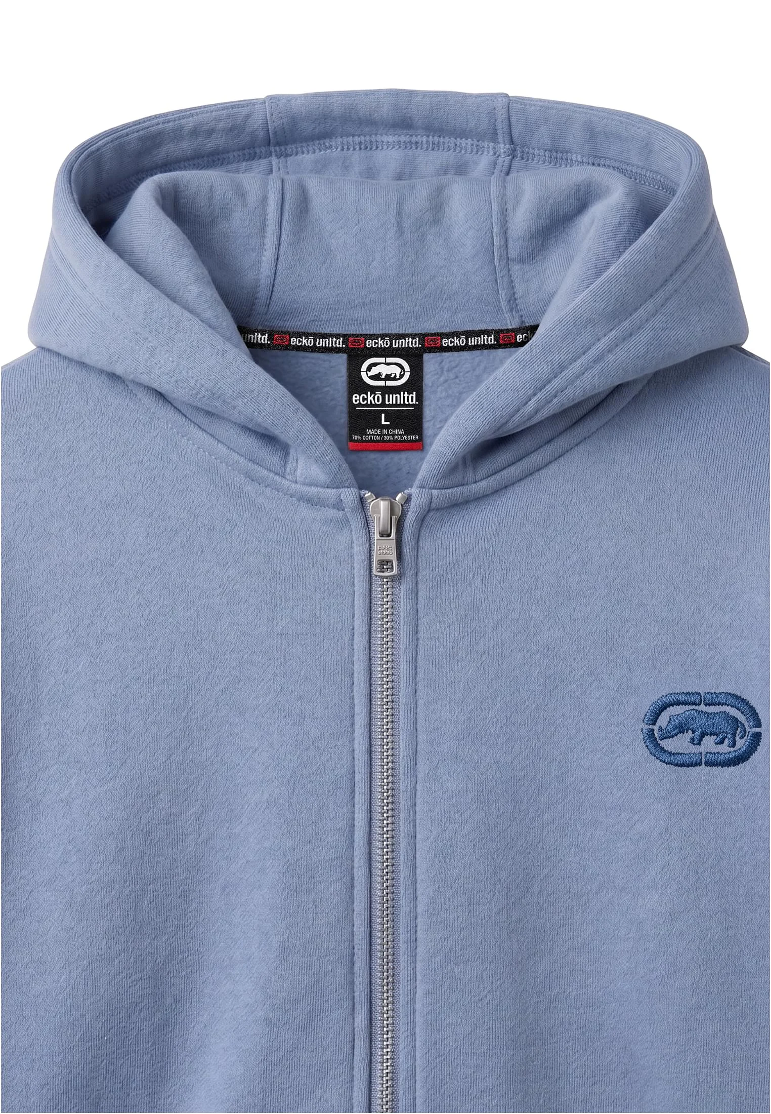 Fluffy Logo Zip Hoody