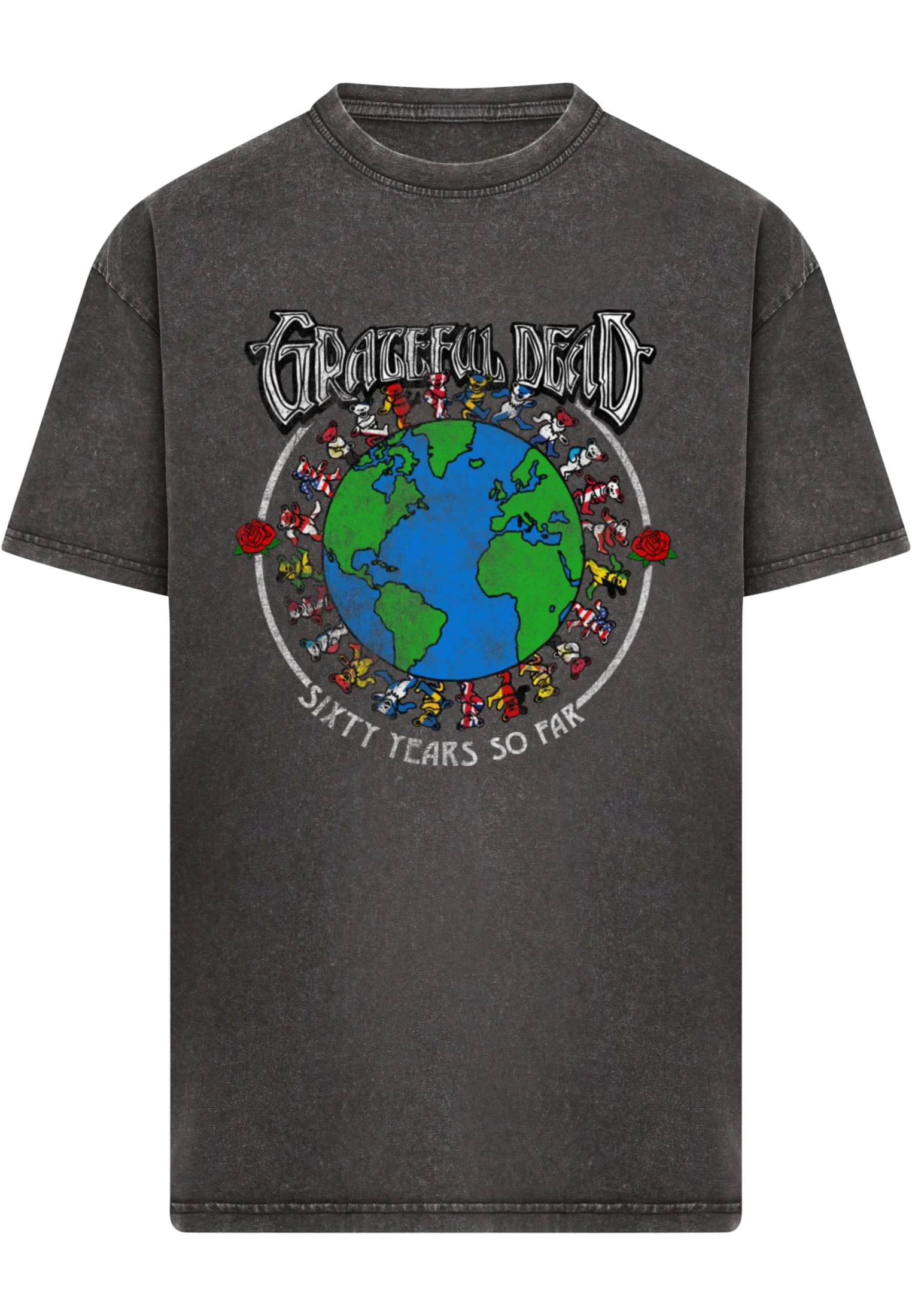 Grateful Dead Sixty Years so far Acid Wash Oversize Tee