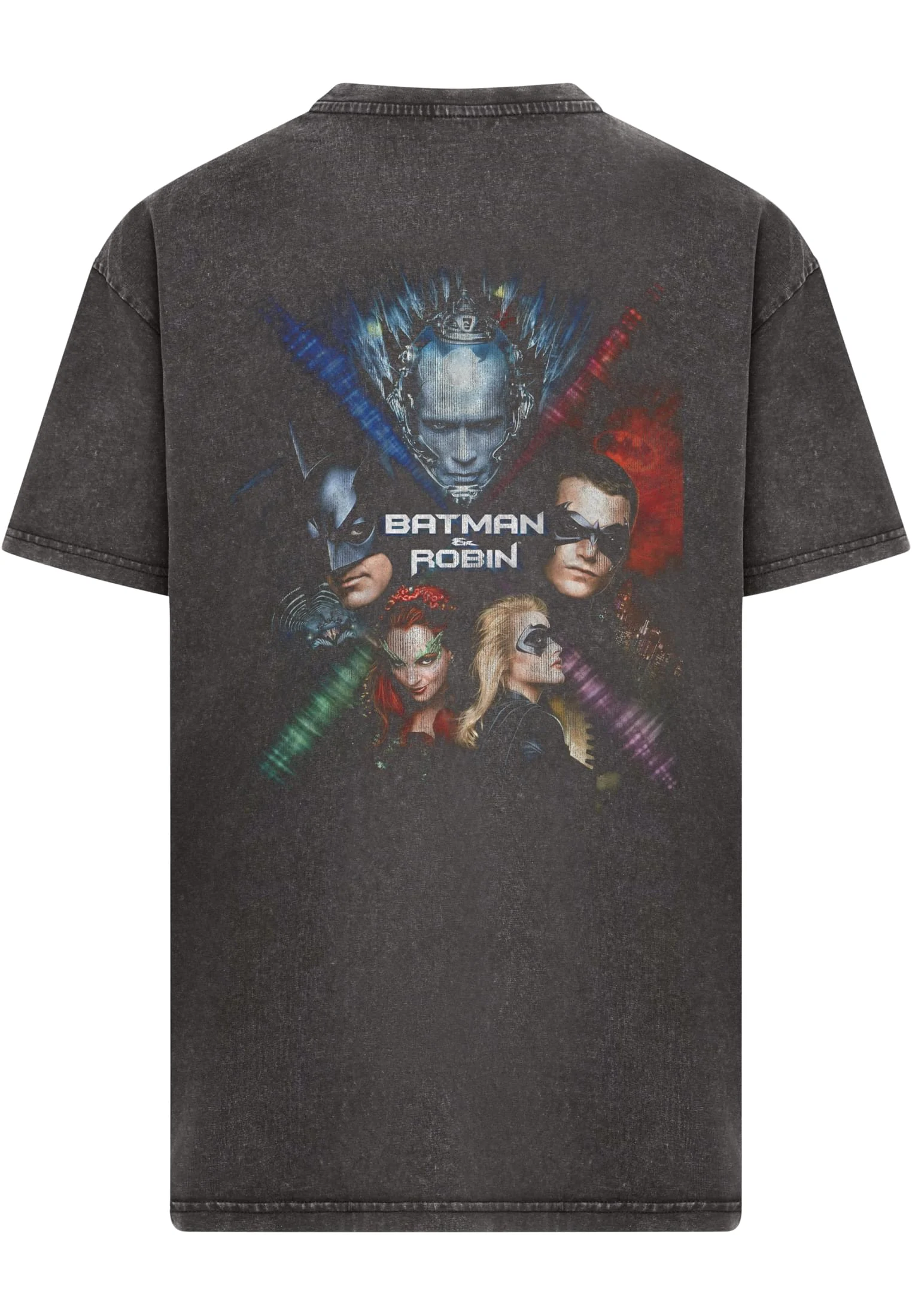 Batman & Robin Acid Wash Heavy Oversize Tee