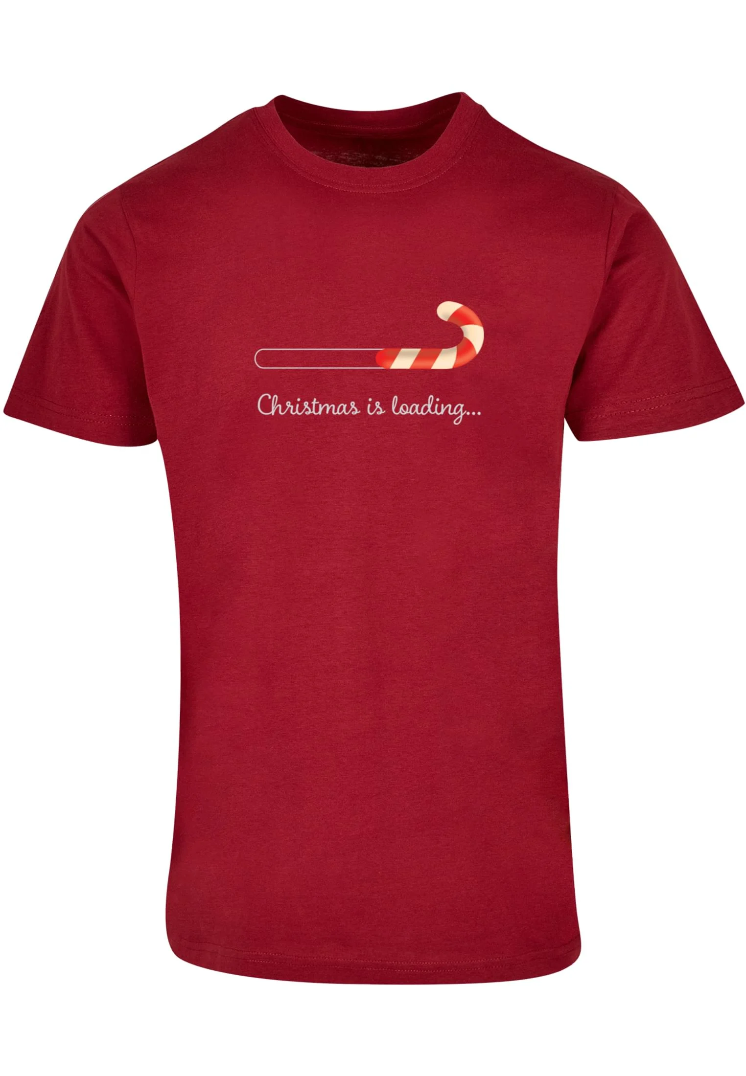 skwm-tb-MP0004996_P1-00606_00d498a8-b0a2-4a87-b306-003b000a0749 Christmas Loading Basic Round Neck T-Shirt