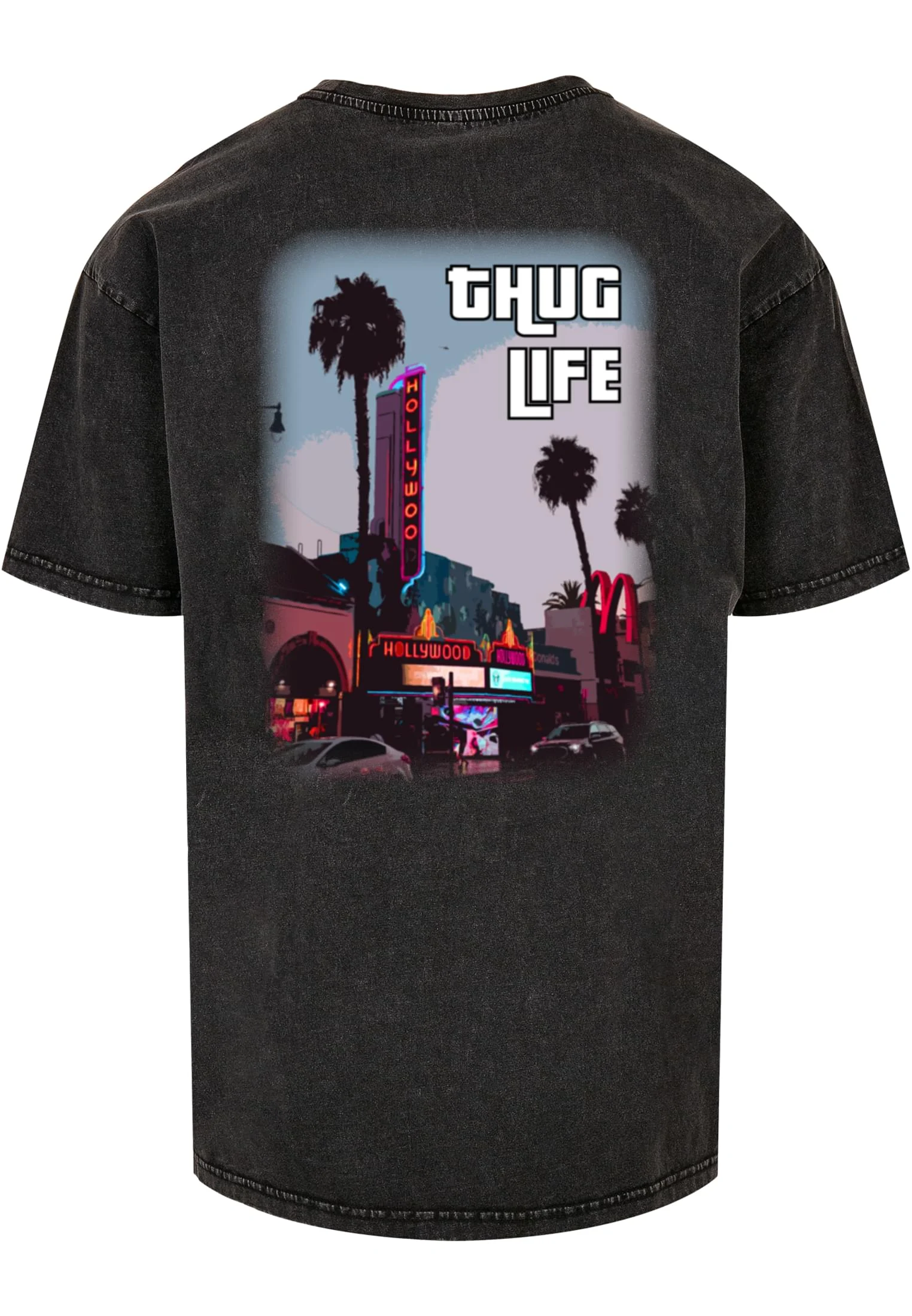 Grand Thug Life Acid Washed Heavy Oversize Tee