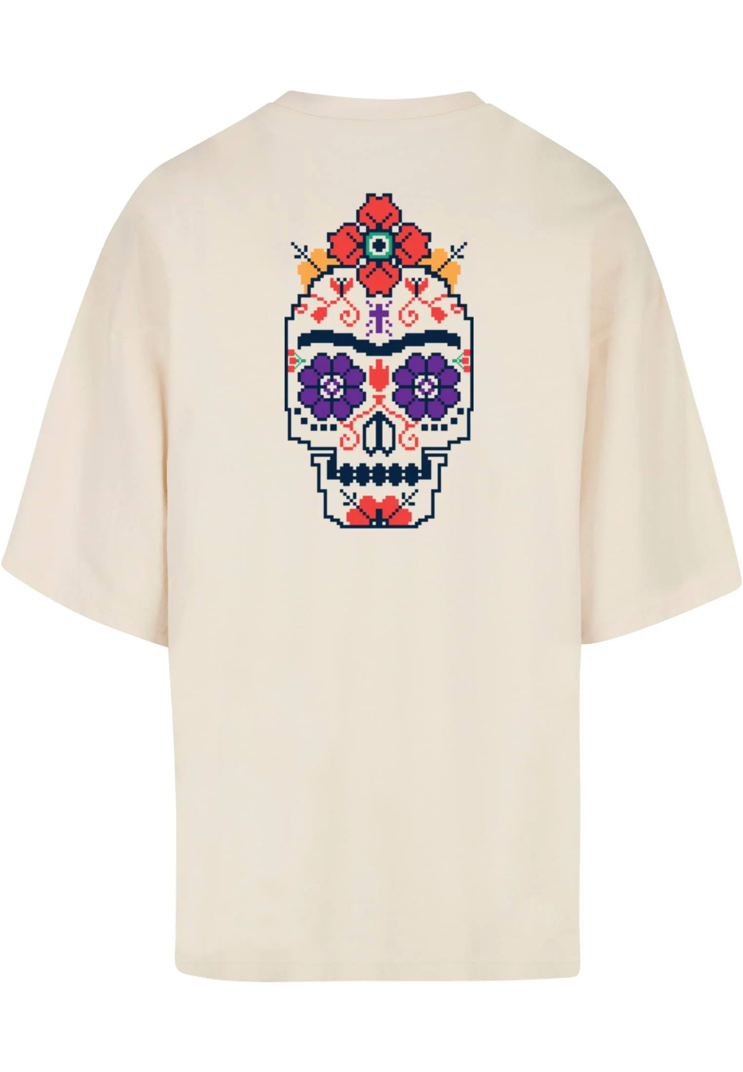 skwm-tb-MP5000030_P2-02903 Frida Kahlo - Pixels viva la vida Huge Tee