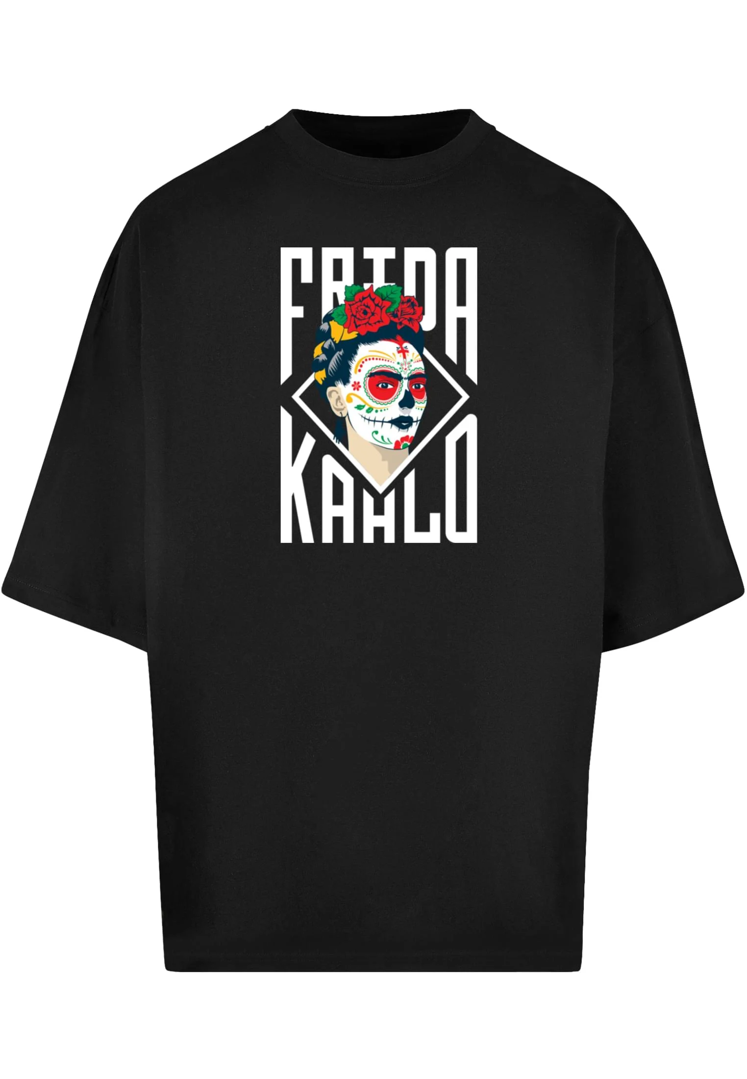 skwm-tb-MP5000059_P1-00007_73a45474-6b1d-4a2a-98a8-456f5e6fe3e9 Frida Kahlo - Lettering Huge Tee