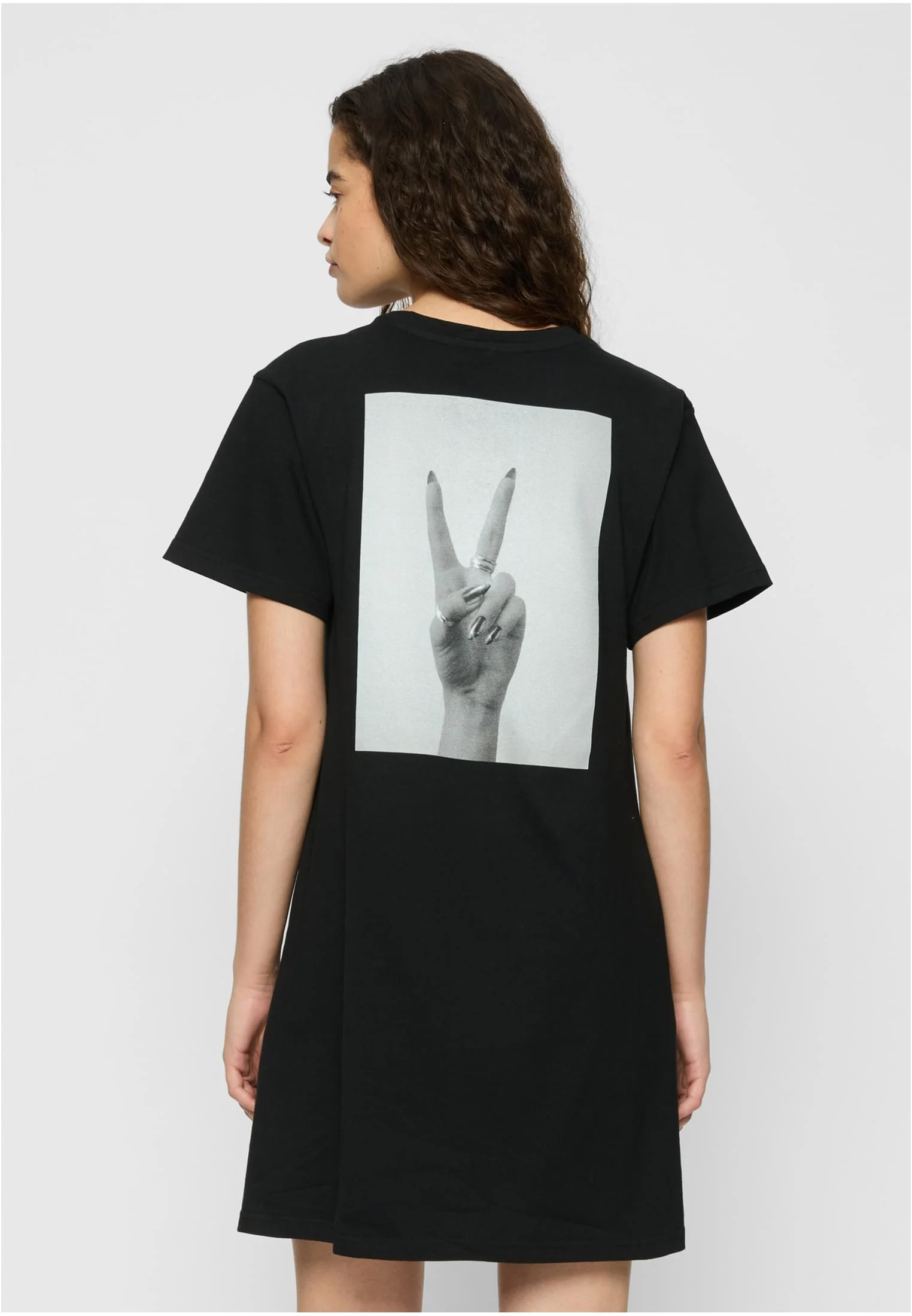 Girls Peace Hand Ladies Tee Dress