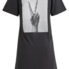 Girls Peace Hand Ladies Tee Dress