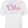 Good Vibes Wording Puff Print