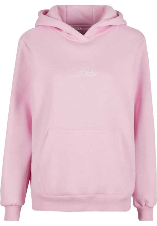 Babe Wording Ladies Fluffy Hoody