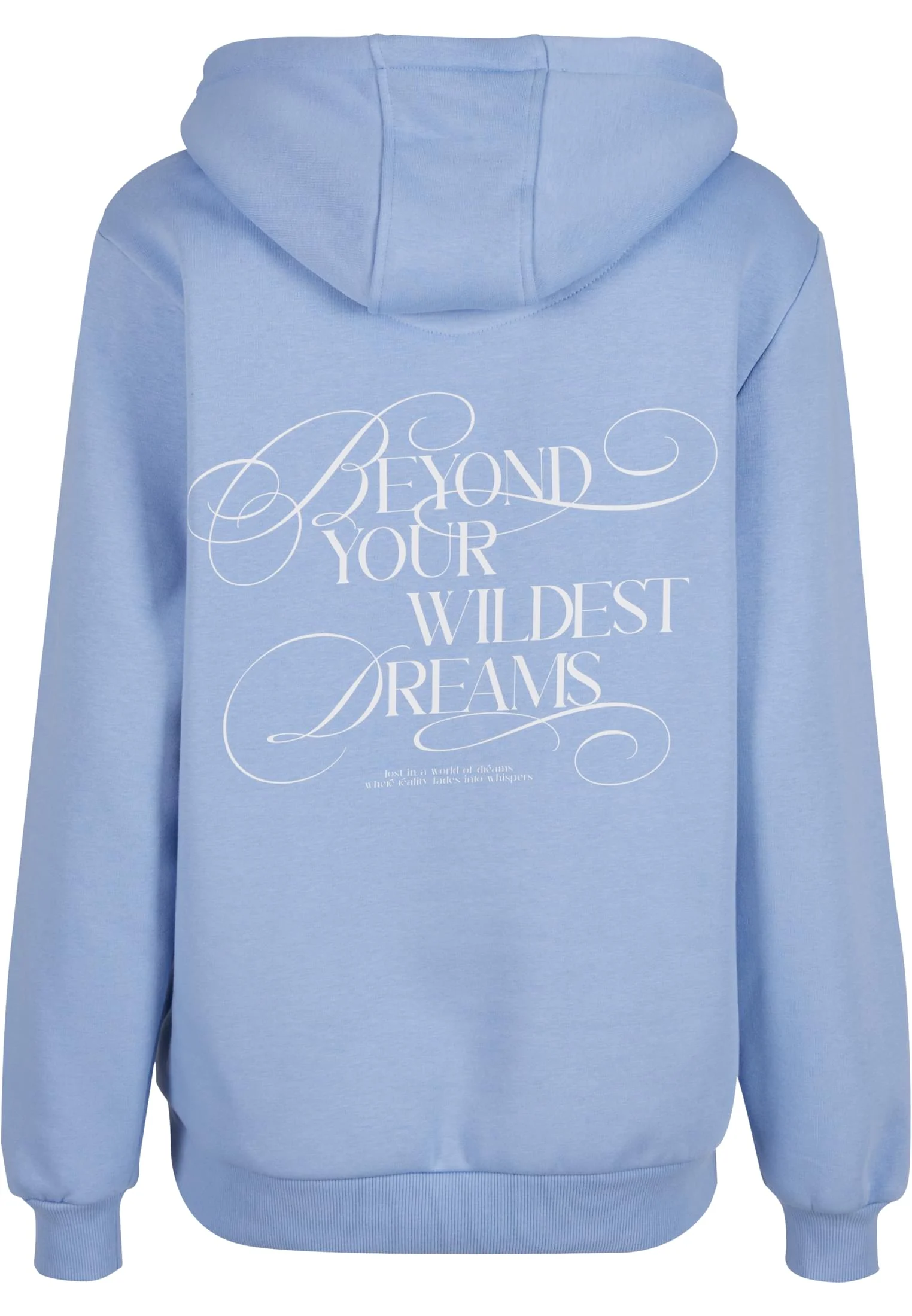 skwm-tb-MST217_P2-18327 Dreamy Wording Ladies Fluffy Hoody