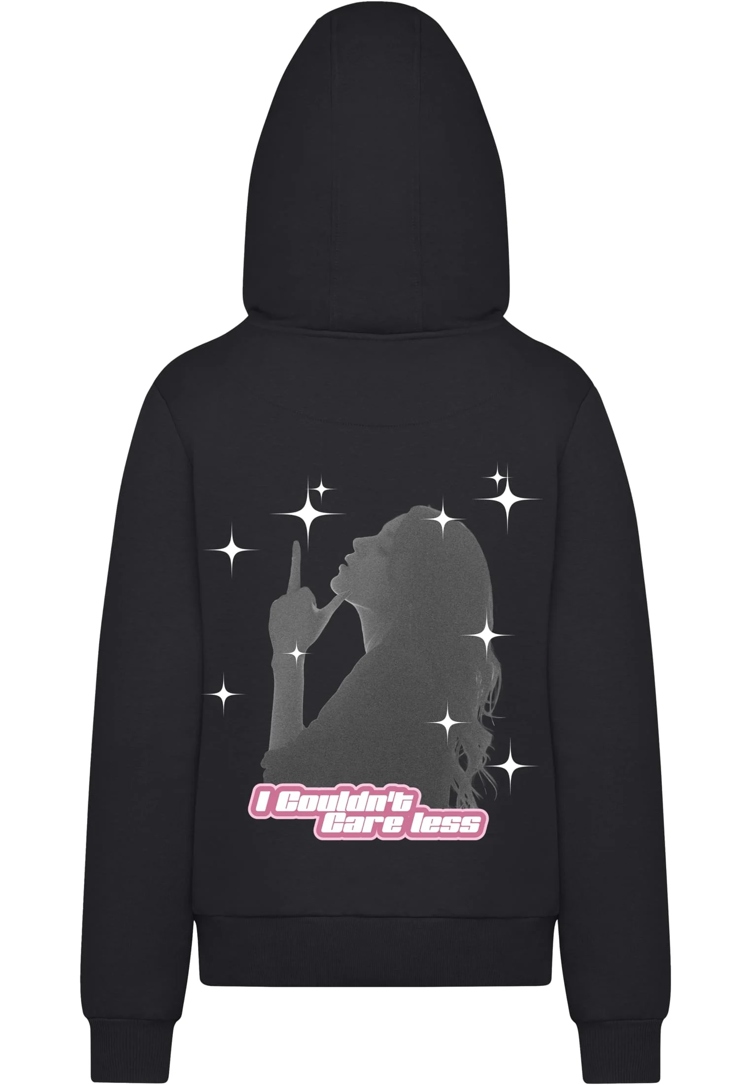 skwm-tb-MST233_P2-00007_02a2b9c9-b5e1-4638-98a5-e09bcc052978 Couldn't Care Less Ladies Fluffy Hoody