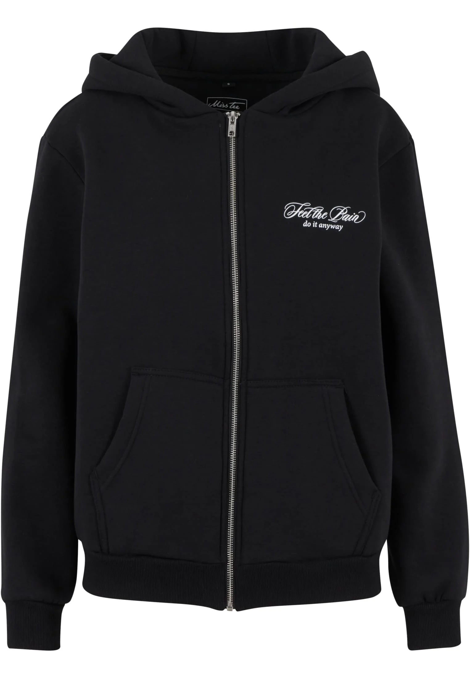 Feel The Pain Ladies Fluffy Zip Hoody