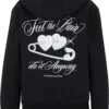 Feel The Pain Ladies Fluffy Zip Hoody
