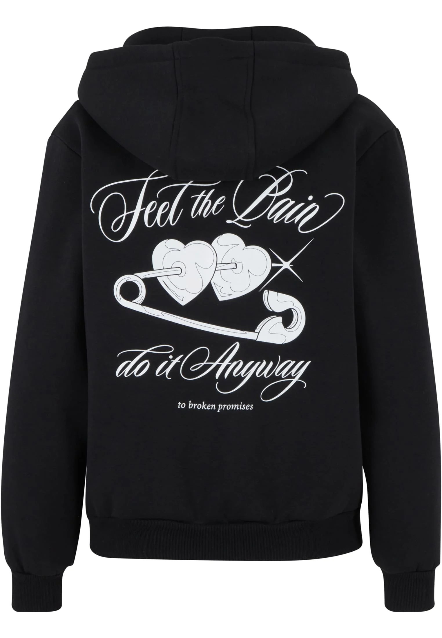 Feel The Pain Ladies Fluffy Zip Hoody