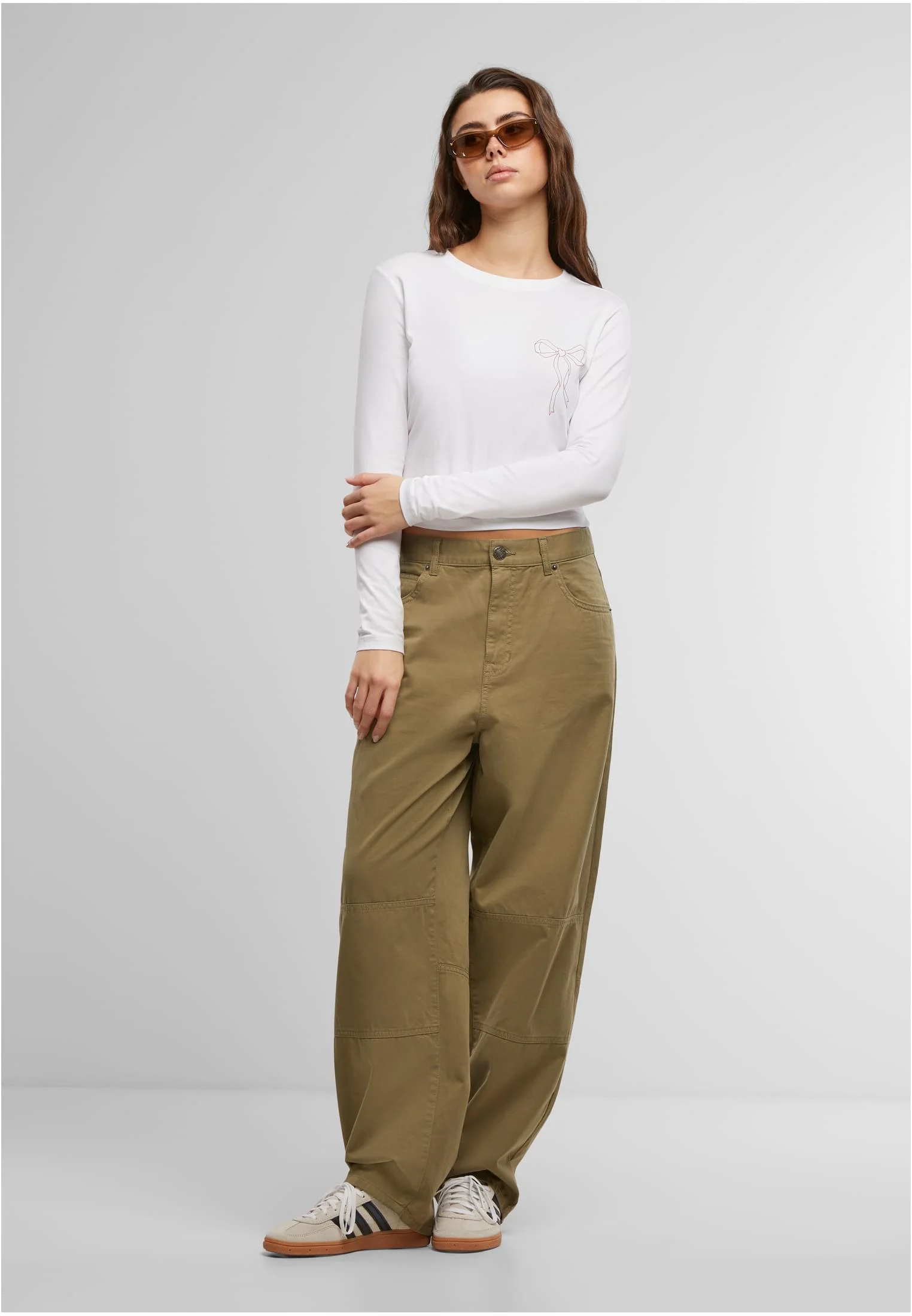skwm-tb-MST247_Mw12-00220 Bow Oneliner Ladies Short Longsleeve