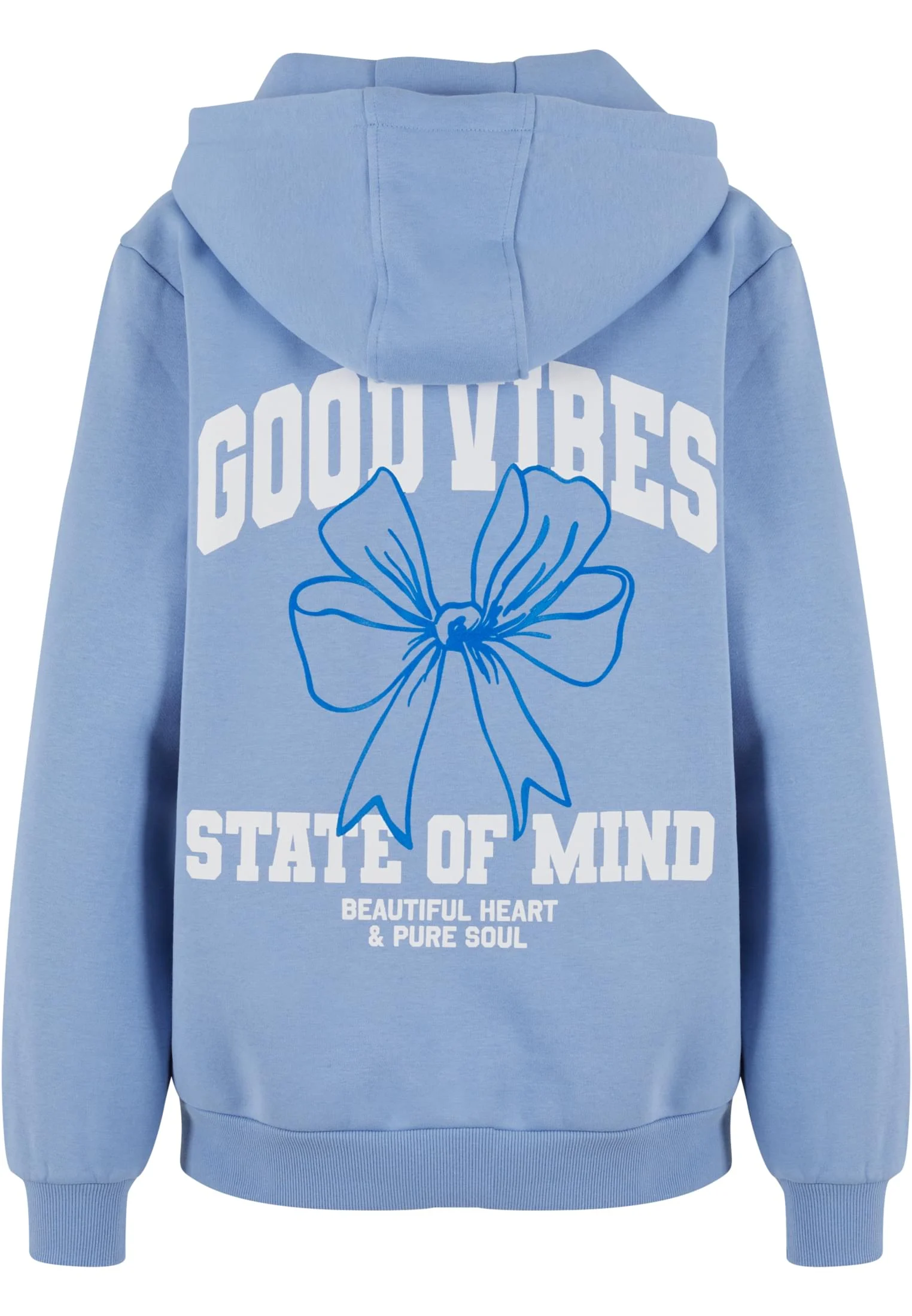 Good Vibes Bow Ladies Fluffy Hoody