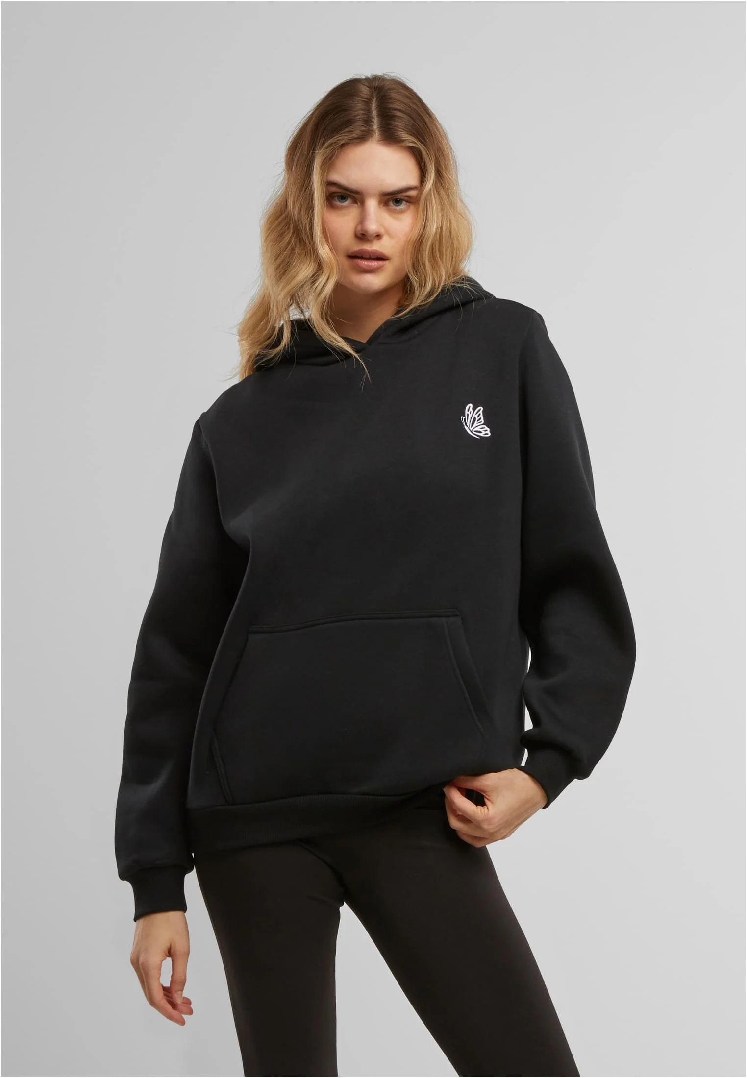 Flying Butterfly EMB Fluffy Hoody