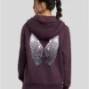 skwm-tb-MST430_Mw2-18329 Angel Energy Wings Ladies Fluffy Zip Hoody