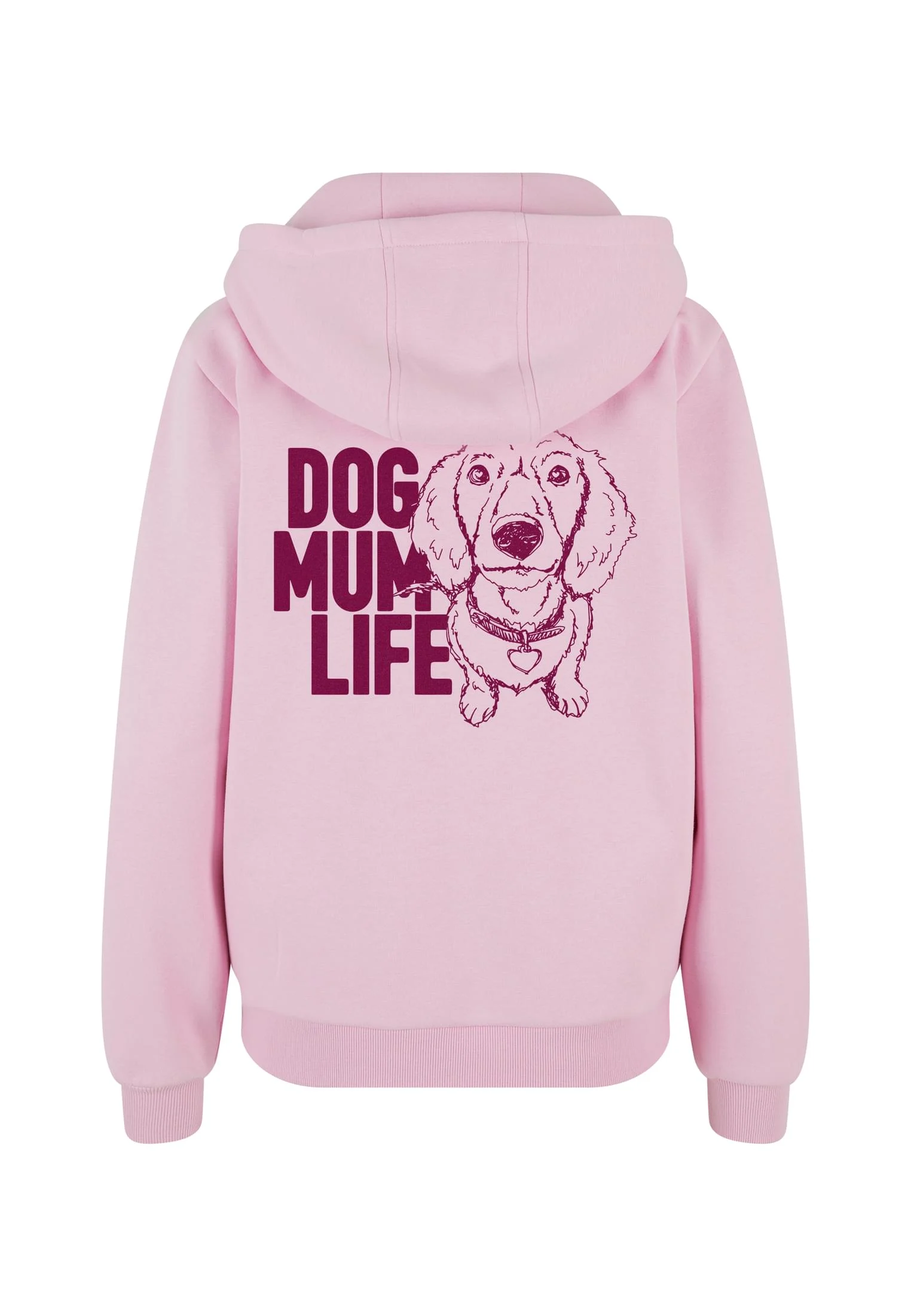 skwm-tb-MST432_P2-12155 Dog Mum Life Ladies Fluffy Zip Hoody