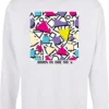 Geometric Retro Oversized Longsleeve