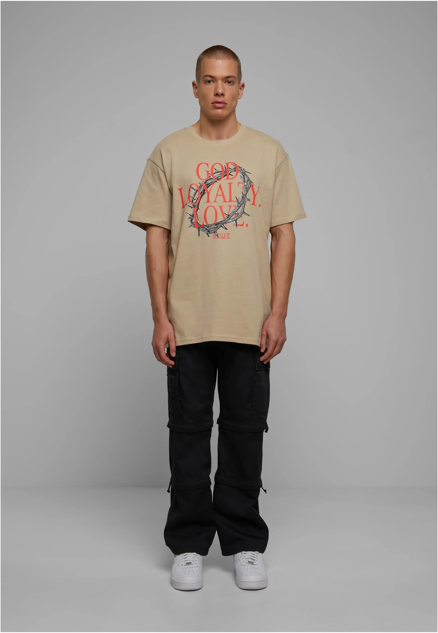 God Loyalty Love Oversize Tee