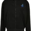 Grid Head Butterfly Oversize Zip Hoody