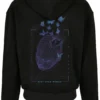 Grid Head Butterfly Oversize Zip Hoody