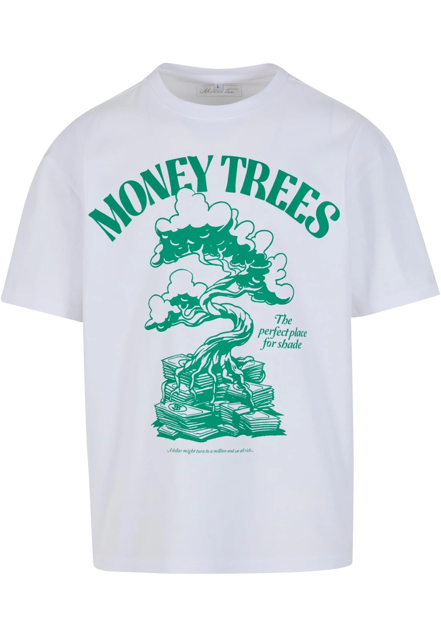 skwm-tb-MT3878_P1-00220 Green Money Trees Oversize Tee