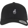 skwm-tb-MT3941_P1-00007_aa456df1-d5bb-45a9-a103-cb9bfb6f9729 Crossed Fingers Handsign Retro Trucker Cap