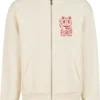 Good Luck Cat Fluffy Zip Hoody