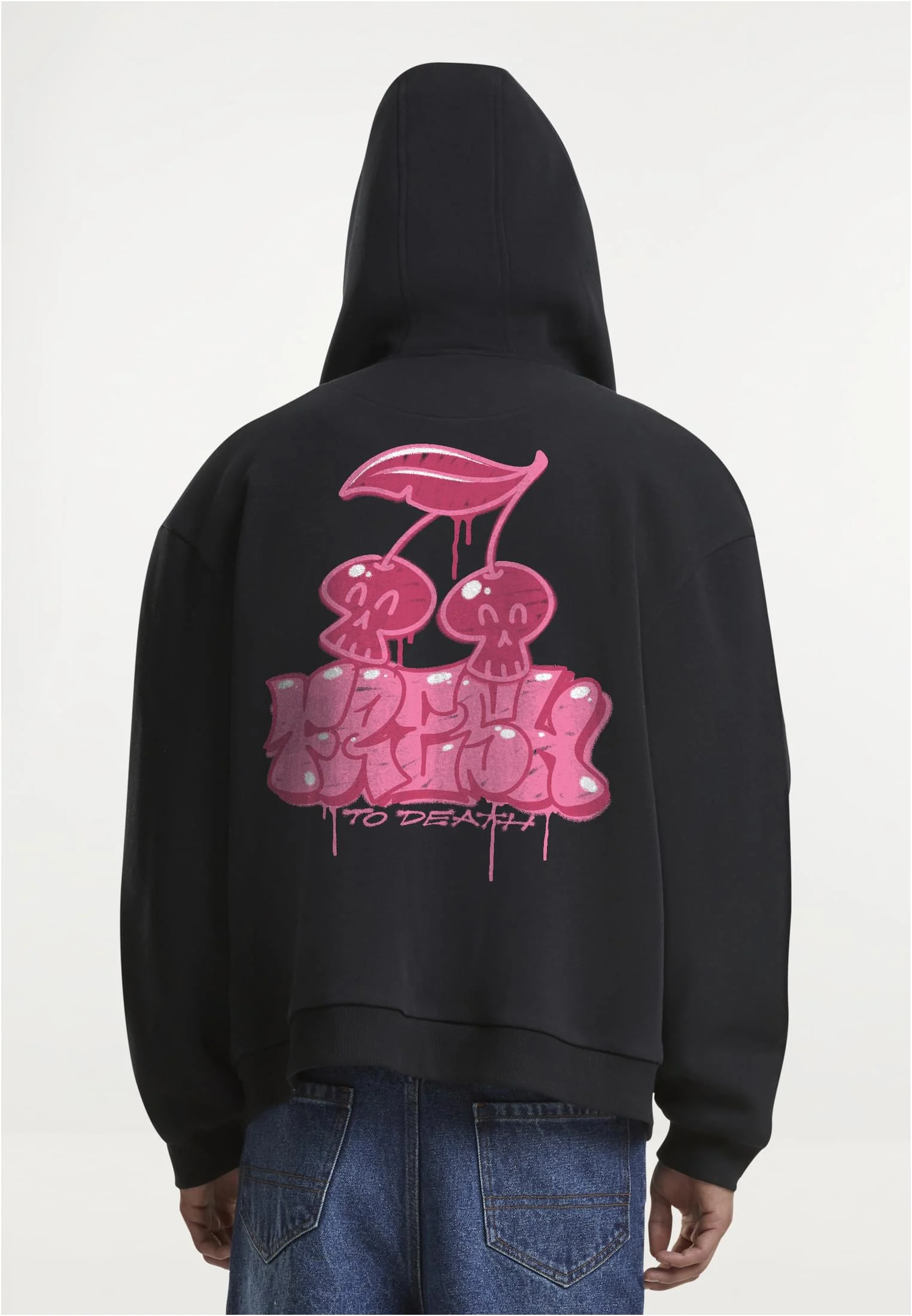 Fresh to Death Cherries Fluffy Zip Hoody