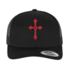 skwm-tb-MT4181_P1-00007_7f2c5cc4-27ca-4b96-b633-9edf164f6a6c Goth Cross Trucker Cap
