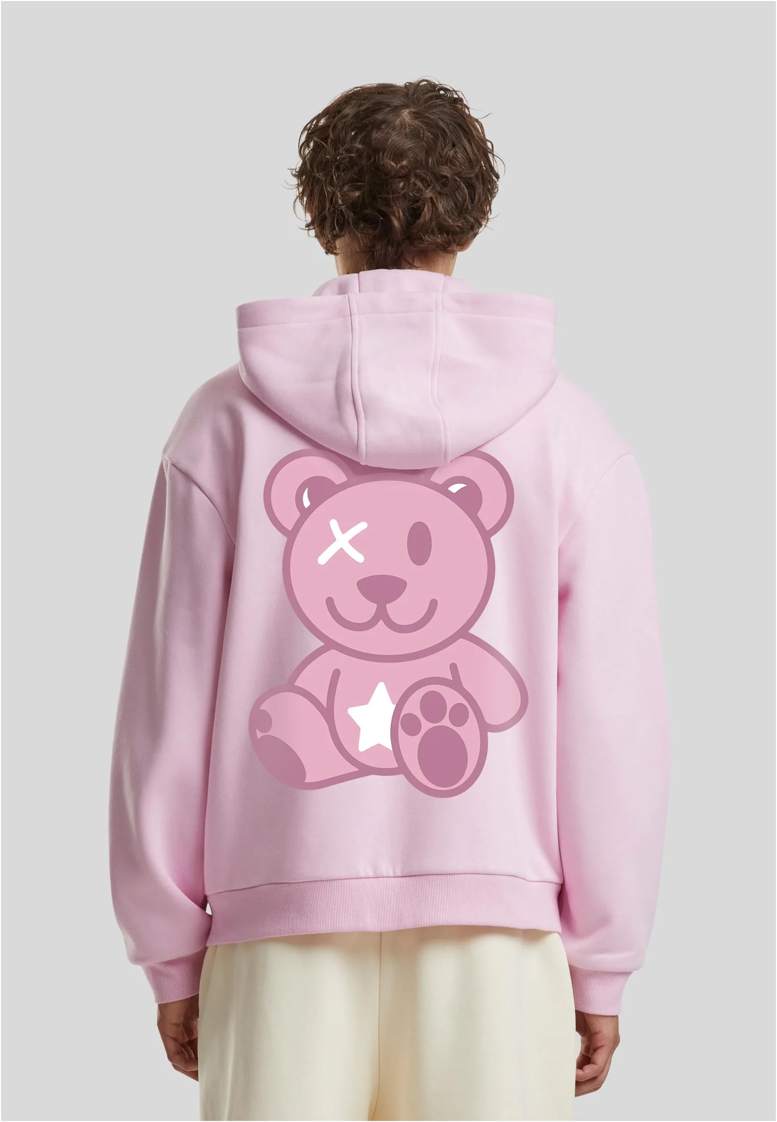 skwm-tb-MT4350_Mw2-12155 Bronx Bear Star Fluffy Zip Hoody